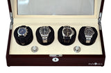 Pangea Q360 Quad Automatic Watch Winder- Mahogany