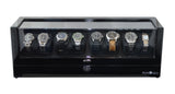 Pangea Q840 Automatic Eight Watch Winder with LED Light (Black)